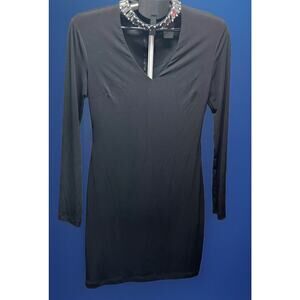 Jodi Kristopher Black Choker knee length Dress Size 9 Evening Fashionable